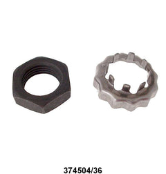 FRONT SPINDLE NUT AND LOCK WASHER - 32-79 PASS/PICKUP, THREAD IS 3/4"-16