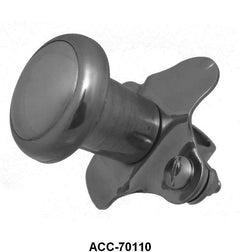 UNIVERSAL STEERING WHEEL SPINNER - POLISHED ALUMINUM