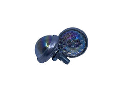 UNIVERSAL GLASS DOT LICENSE PLATE BOLTS - IRIDESCENT