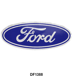 FORD OVAL DECAL WITH CLEAR BACKGROUND - 3-1/2