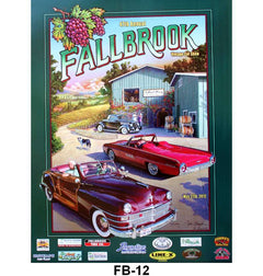 FALLBROOK CAR SHOW POSTER - 2012 FALLBROOK