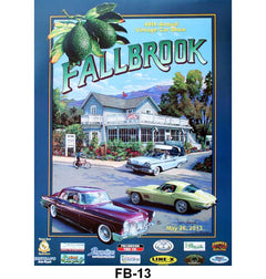 FALLBROOK CAR SHOW POSTER - 2013 FALLBROOK