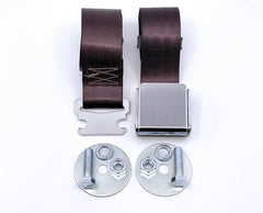 74" SEAT BELT - DARK BROWN