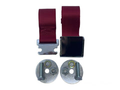 60" SEAT BELT - DARK RED
