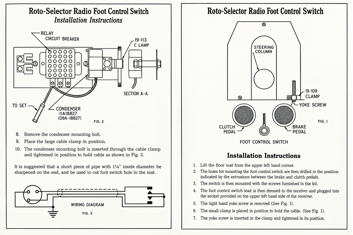 Ford's Roto-Selector: When You Changed the Radio With Your Foot