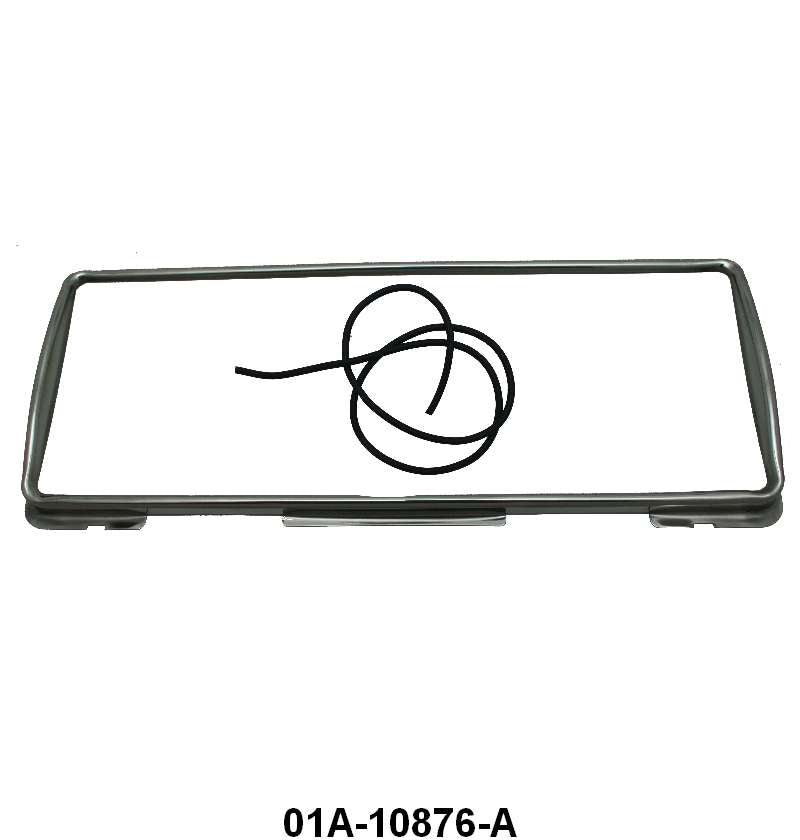 STAINLESS GAUGE CLUSTER BEZEL - 40 STANDARD PASS, 40-47 PU