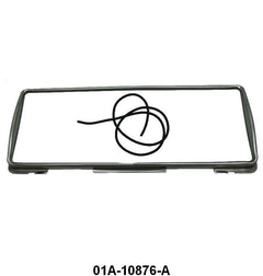 STAINLESS GAUGE CLUSTER BEZEL - 40 STANDARD PASS, 40-47 PU
