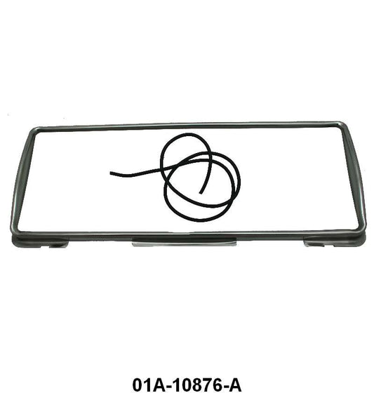 STAINLESS GAUGE CLUSTER BEZEL - 40 STANDARD PASS, 40-47 PU
