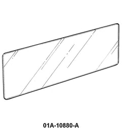 GAUGE CLUSTER GLASS LENS - 40 STANDARD PASSENGER, 40-47 PU
