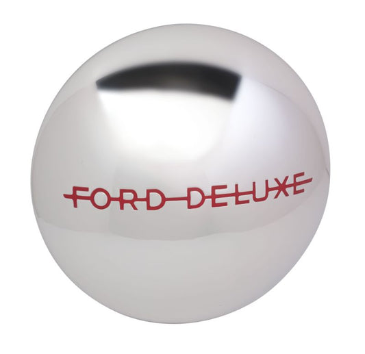 STAINLESS HUB CAP WITH RED PAINTED INSIGNIA - 40 DLX PASS