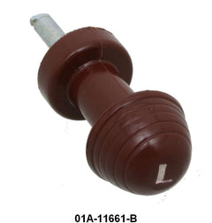 HEADLIGHT SWITCH KNOB WITH SHAFT - 40 DLX PASS MAROON