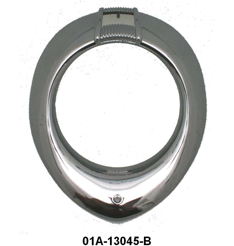 HEADLIGHT DOOR/BEZELS - 40 DLX PASS & MERC, 40-41 PU CHROME