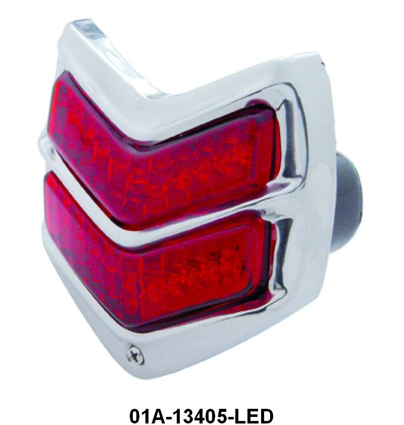 TAIL LIGHT ASSEMBLY W/12 VOLT LED LENS - 40 PASS EXCEPT WAGON RH OR LH