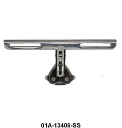 REAR LICENSE PLATE BRACKET - 38-48 PASS/MERC EXCEPT WAGON STAINLESS