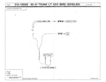 ACCESSORY TRUNK LIGHT SOCKET WIRE - 40-41 PASSENGER