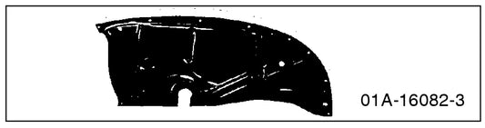 FRONT FENDER INNER APRONS - 39 DLX PASS 40 PASS  40-41 PICKUP