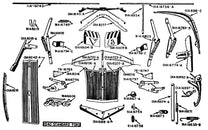 FRONT HOOD EMBLEMS - 40 STD PASS, 40 PICKUP "V8", NO PAINT