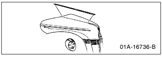 TOP OF HOOD TRIM - 40 DLX PASS