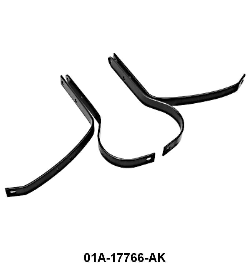 FRONT BUMPER BRACKETS - 40 STD PASS, 40-41 PICKUP 4 PIECES DRAKE