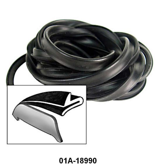 FENDER SKIRT RUBBER SEAL - 40-51 PASSENGER, MERCURY