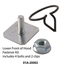 LOWER FRONT OF HOOD TRIM (WIDE) CLIPS - 40 DLX PASS SET OF 6