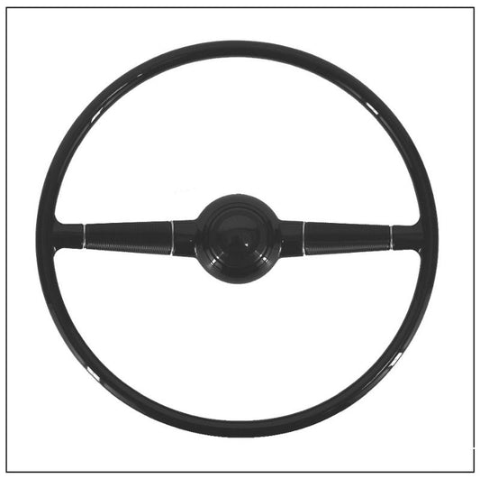 STREET ROD STEERING WHEEL - 40 DLX PASSENGER 15", ONLY FITS GM STEERING COLUMN