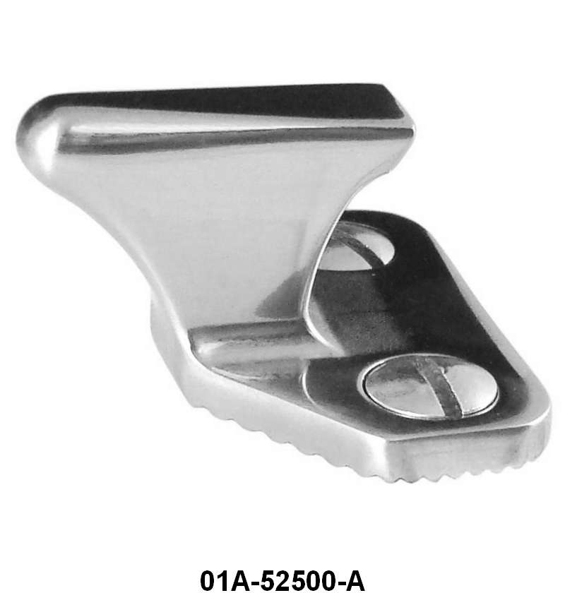 STAINLESS TRUNK LID STRIKER PLATES - 39-40 COUPE, 40 CONVERTIBLE