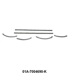 DASH TRIM SET - 40 PASS DLX CHROME