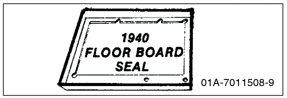 WOOD FLOORBOARD SEALS - 40 ALL PASS EXCEPT MERC