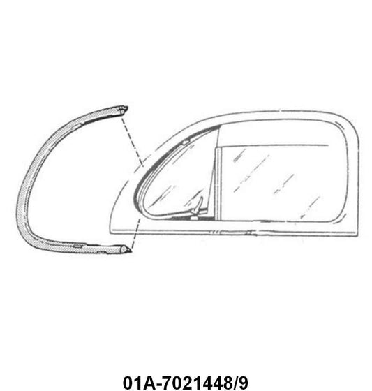 VENT WINDOW SEALS - 40 COUPE/SEDAN