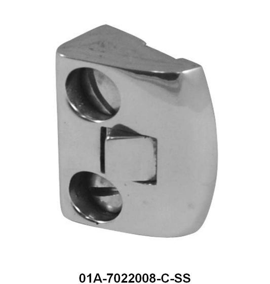 DOOR STRIKER PLATE - 40 COUPE/SEDAN, 41-48 FORD/MERC WAGON STAINLESS