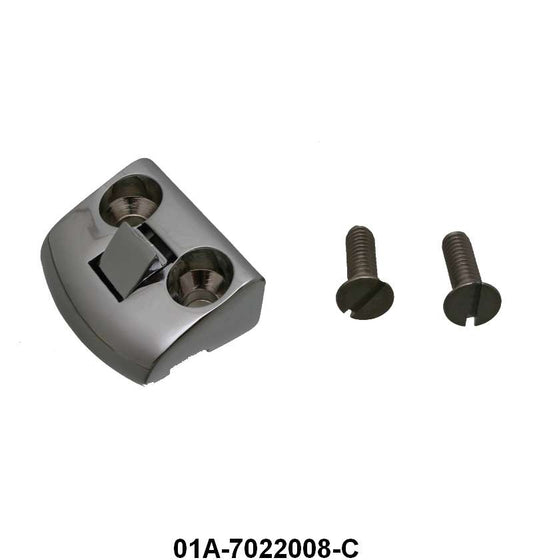 DOOR STRIKER PLATE - 40 COUPE/SEDAN, 41-48 FORD/MERC WAGON CHROME