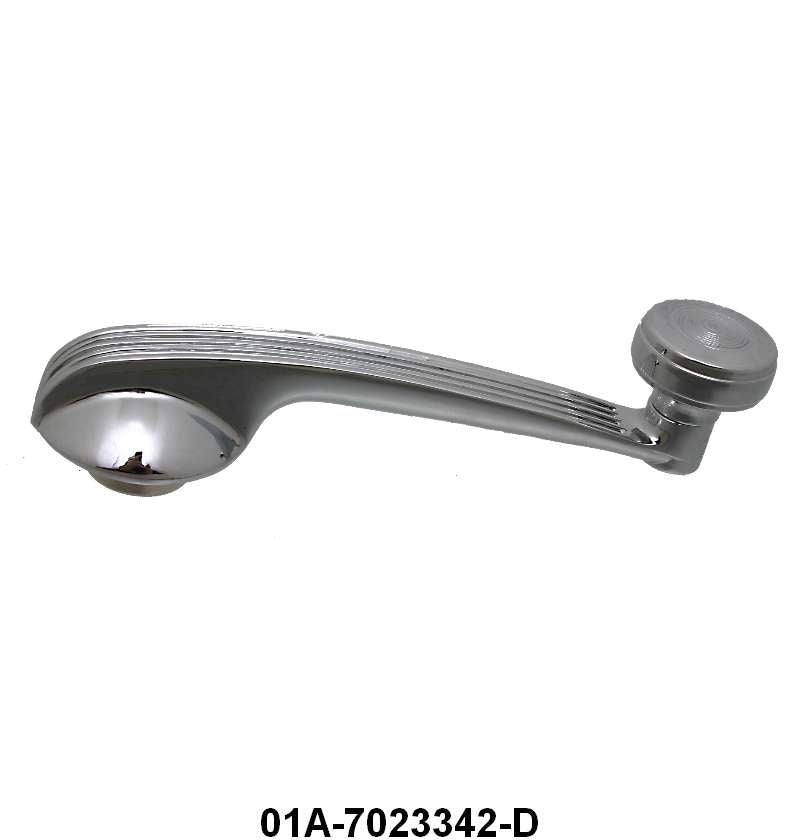 WINDOW CRANK - 40 DLX PASS CHROME WITH CHROME KNOB