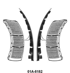 GRILLE TO GRILLE VENT PANEL STAINLESS TRIM - 40 DELUXE