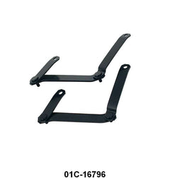 HOOD HINGE BRACKETS - 39-40 MERCURY, 40-47 PICKUP, BLACK