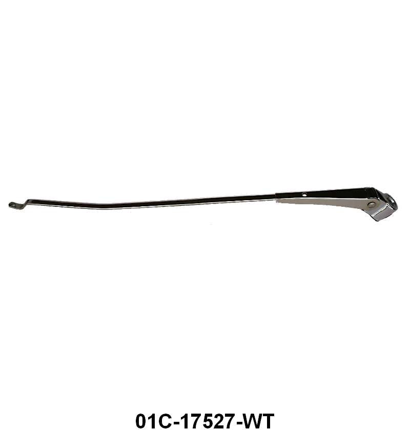 STAINLESS WIPER ARM - 40-47 PICKUP LEFT HAND W/WRIST TYPE BLADE