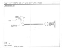 HEADLIGHT BUCKET WIRES - 40-41 BIG TRUCK, 40-47 COE