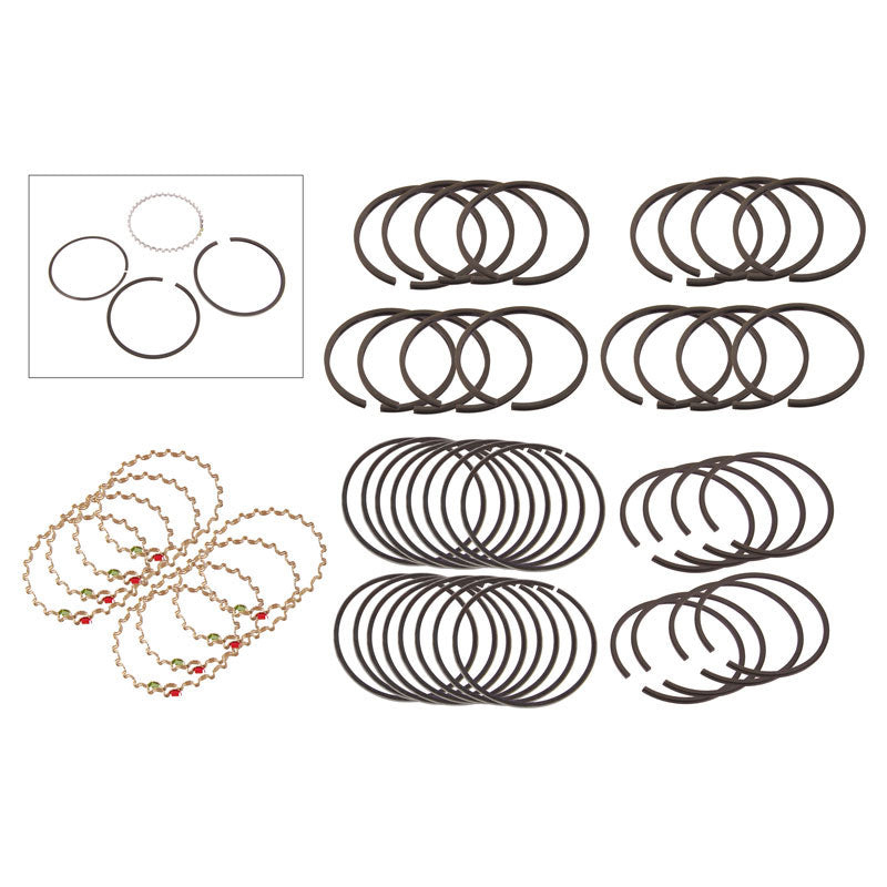 PISTON RINGS - 32-42 PASS/PU V8, STD SIZE FOR 3-1/16" BORE
