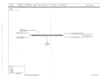 CLOCK WIRE & LIGHT SOCKET ASSEMBLY - 40 MERCURY