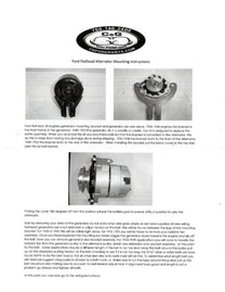 12V ALTERNATOR WITH BRACKET KIT - 50-53 PASS/MERC THIN BELT