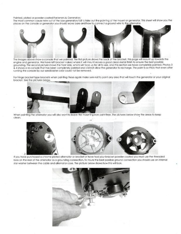12V ALTERNATOR WITH BRACKET KIT - 50-53 PASS/MERC THIN BELT