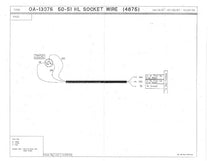 HEADLIGHT BUCKET WIRE - 50-51 PASSENGER, 51-52 PICKUP