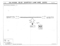 DOOR JAMB SWITCH TO COURTESY LIGHT SWITCH WIRE - 50-51 COUPE, SEDAN