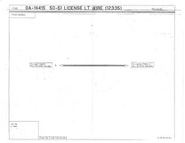 LICENSE PLATE LIGHT WIRE - 50-51 PASS EXCL WGN