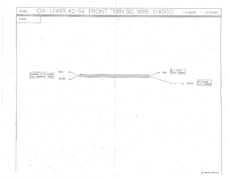 FRONT TURN SIGNAL HARNESS - 42-54 PASSENGER, PICKUP