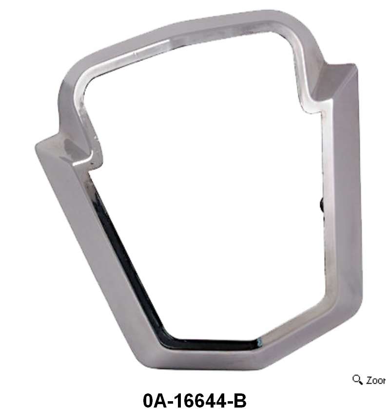 FRONT HOOD EMBLEM BEZEL - 50-51 PASS