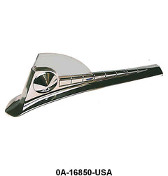 CHROME HOOD ORNAMENT - 50 PASS WITH PLASTIC INSERT