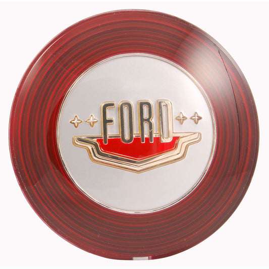 HORN RING/BUTTON EMBLEM - 50 PASSENGER   MAROON