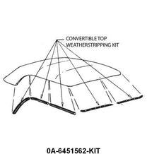 CONVERTIBLE TOP SEAL KIT - 50 CONV 8 PIECES