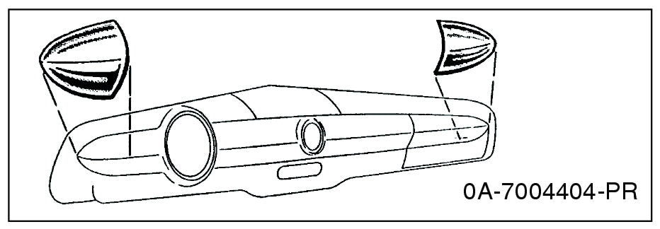 DASH END TRIM - 50 PASSENGER CHROME